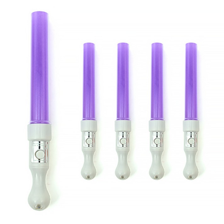 LED 큐티 칼라봉, 퍼플, 5개