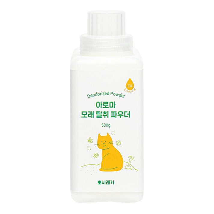 뽀시래기 고양이 아로마 모래 탈취 파우더, 500g, 1개