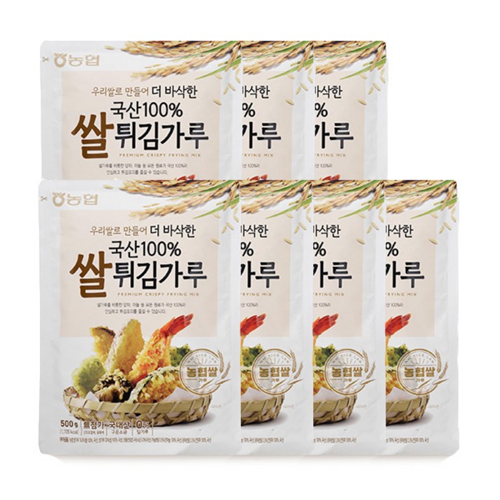 농협 아름찬 쌀튀김가루, 500g, 7개