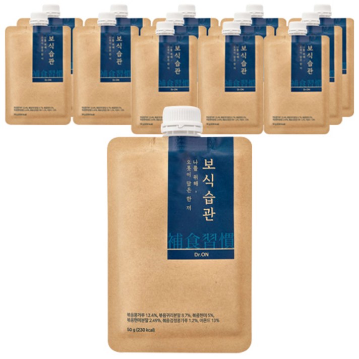 닥터오앤 보식 습관 볶음 곡물 선식, 50g, 14개