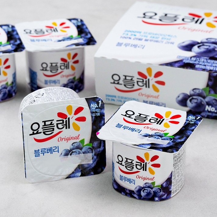 요플레 블루베리 멀티, 85g, 8개