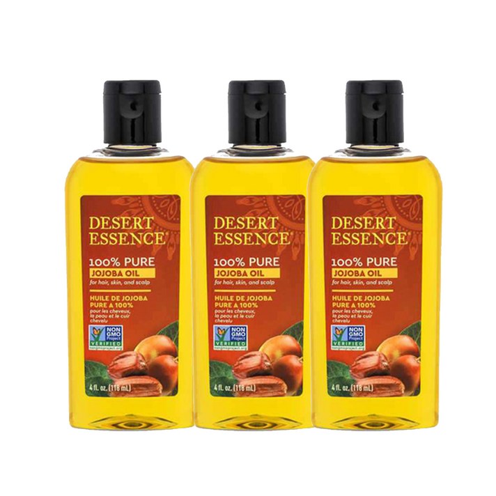 데저트에센스 100 퓨어 호호바오일, 118ml, 3개