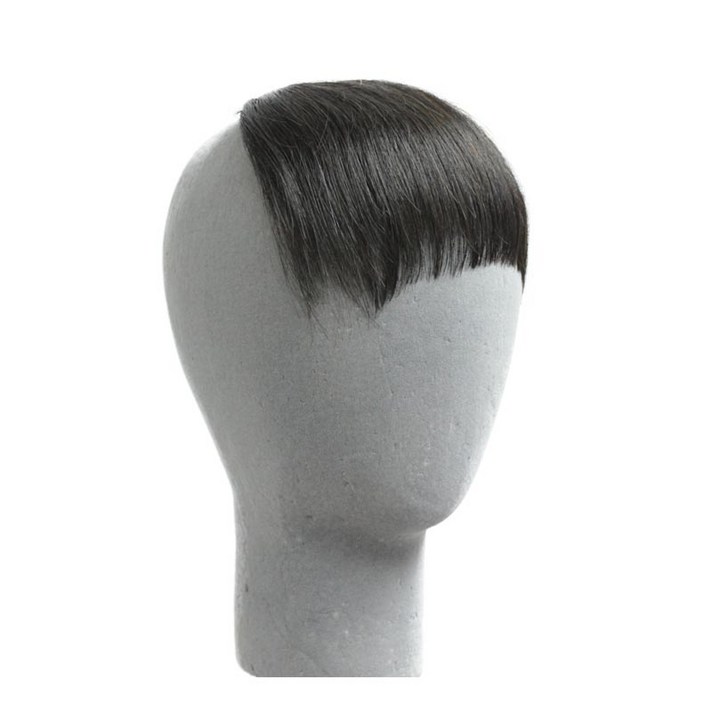 프렌치사 내츄럴 뱅 기본형 앞머리가발 K-S2, 내츄럴블랙, 1개