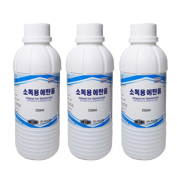 대지인팜 소독용 에탄올 250ml, 3개