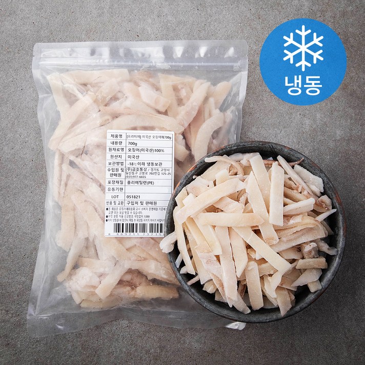 프리미어 미국산 손질 오징어채 (냉동), 700g, 1개