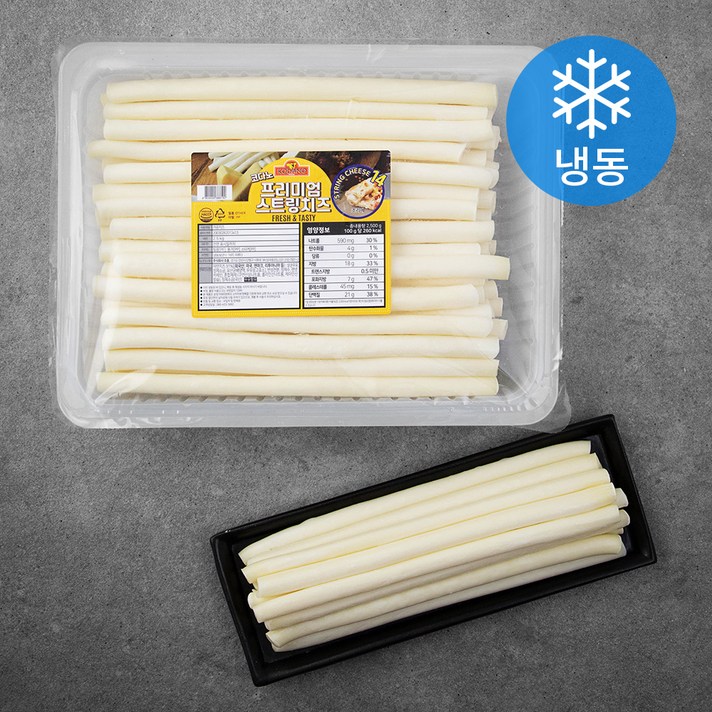 코다노 프리미엄 스트링 치즈 14mm (냉동), 2.5kg, 1개