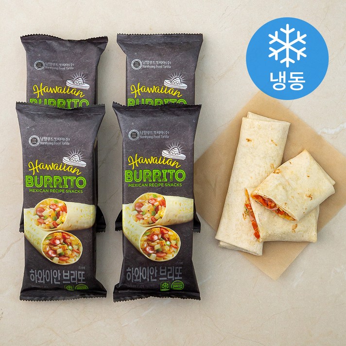 남향또띠아 하와이안 브리또 (냉동), 125g, 4개