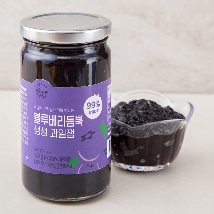 복음자리 블루베리 듬뿍 생생 과일잼, 470G, 1PIECE