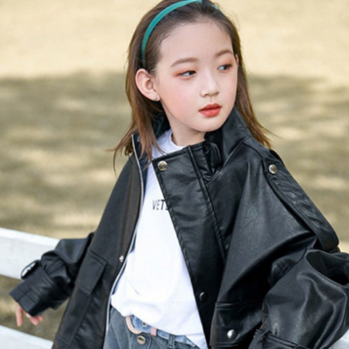 앤젤아이 여아용 오버핏 라이더자켓