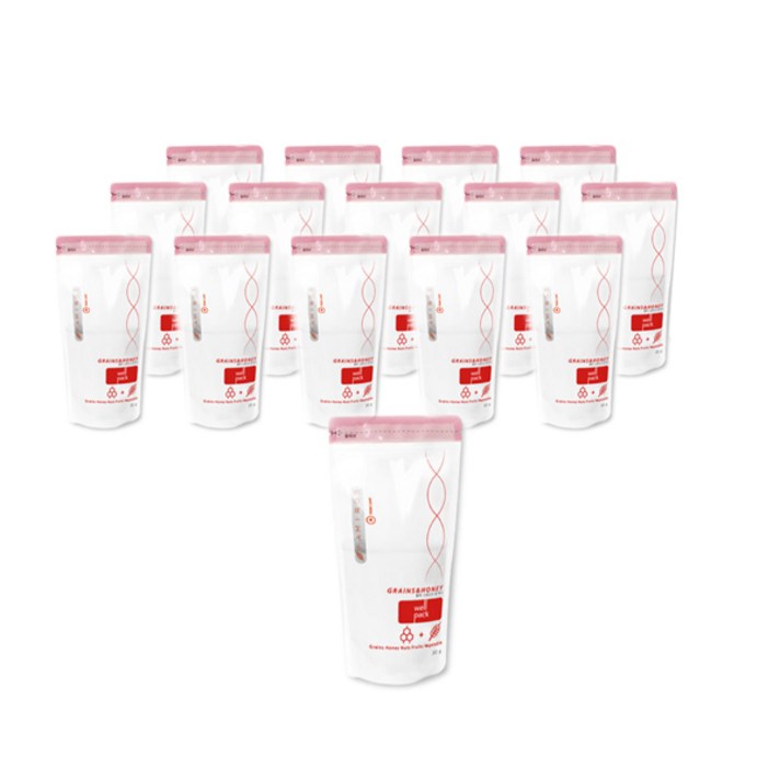 웰팩 그레인즈 앤 허니 식사대용 간편 선식가루 15p