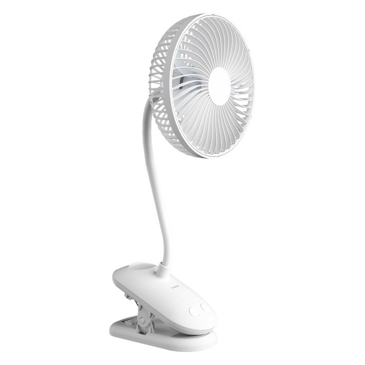 아이노트 플렉시블 클립 선풍기 TBC100, TBC100, 화이트