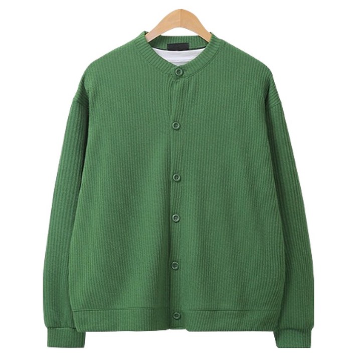 레이먼 남성용 제르파 와이드 핏 라운드넥 가디건