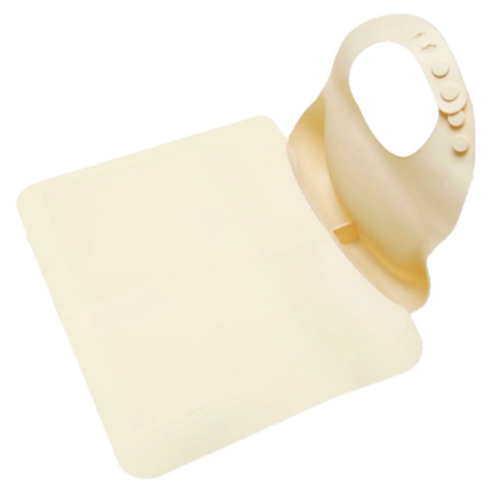 육아에 지친 엄마가 만든 자기주도 이유식 식판 매트 결합 턱받이