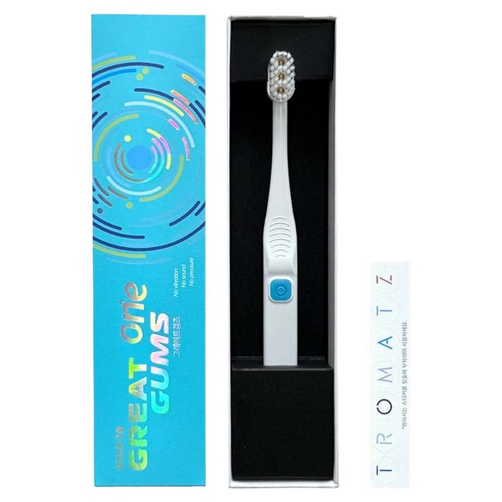 그레이트검즈 트로마츠 원 일체형 치석 플라그 제거 생체전류 칫솔 TROMATZGG1