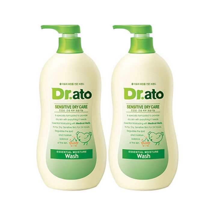 닥터아토 에센셜 모이스춰 워시, 500ml, 2개