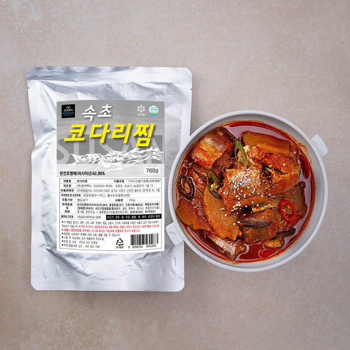 엠수산 속초 코다리찜, 700g, 1개