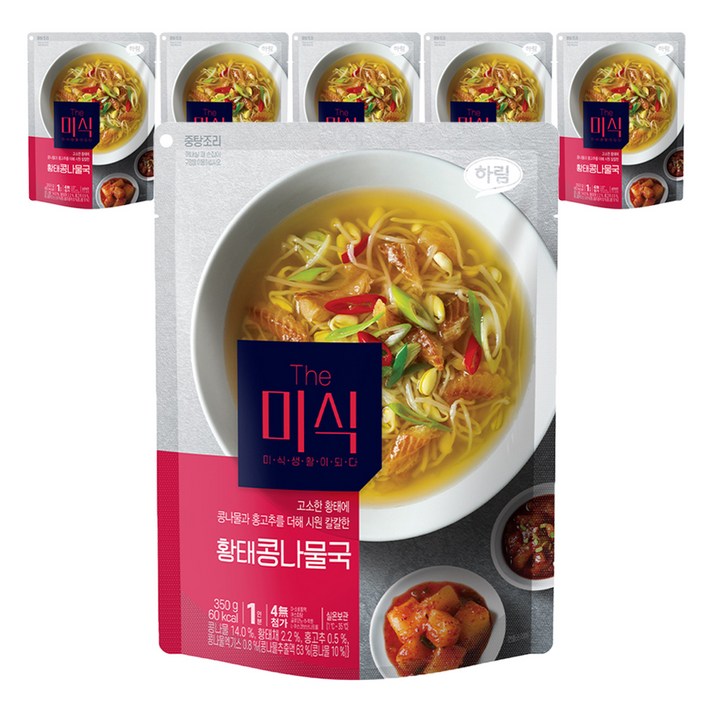 더미식 황태콩나물국, 350g, 6개 더미식 황태콩나물국, 350g, 6개
