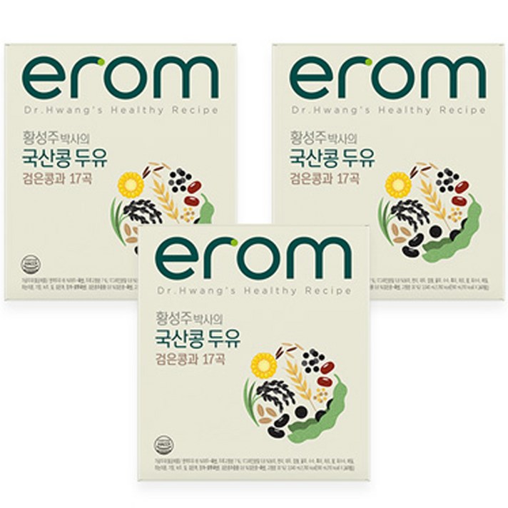  이롬 황성주 검은콩17곡 두유, 190ml, 72개 