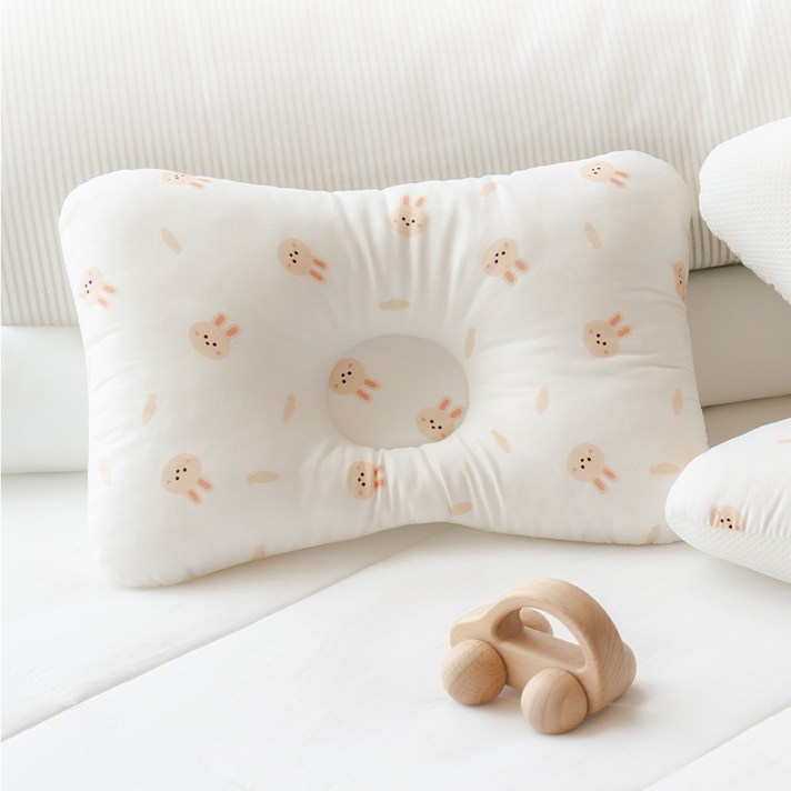  아띠래빗 유아용 에어매쉬 짱구베개, 1개, 아띠토끼 