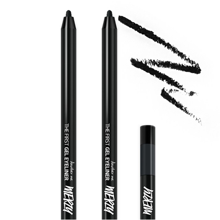 머지 더 퍼스트 젤 아이라이너 0.5g, G1 블랙문, 2개