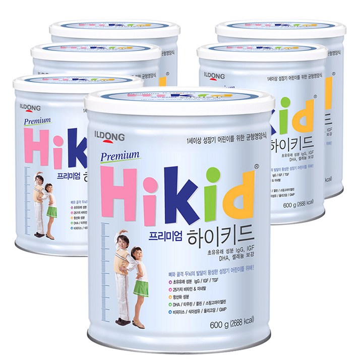 일동후디스 프리미엄 하이키드 600 g, 6캔