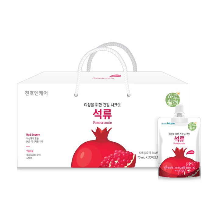 
                                                        천호엔케어 여성을 위한 건강 시크릿 석류즙, 30개입, 70ml
                                                    