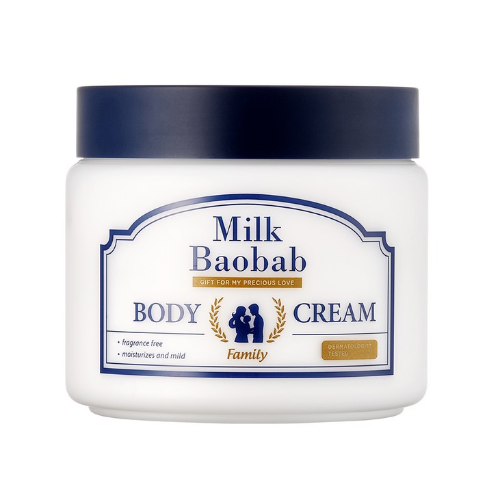 밀크바오밥 패밀리 바디 크림 무향, 500g, 1개