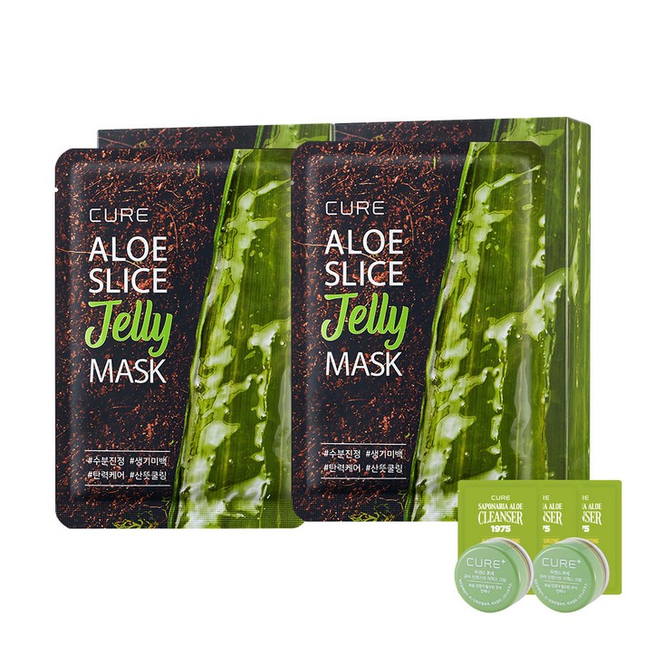 김정문알로에 큐어 알로에 젤리 마스크 20p, 1세트