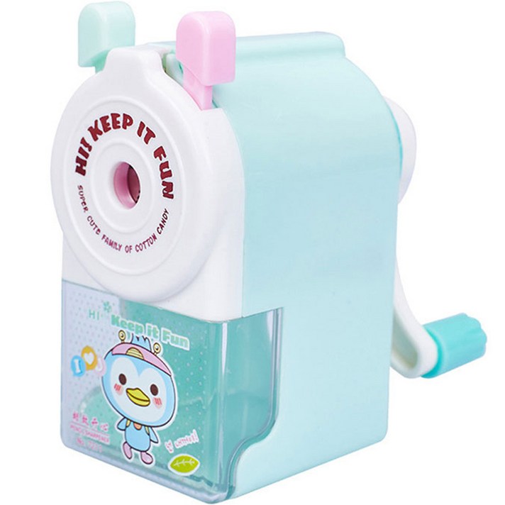 클리니스 가정용 사무용 연필깎이, 1개, 그린