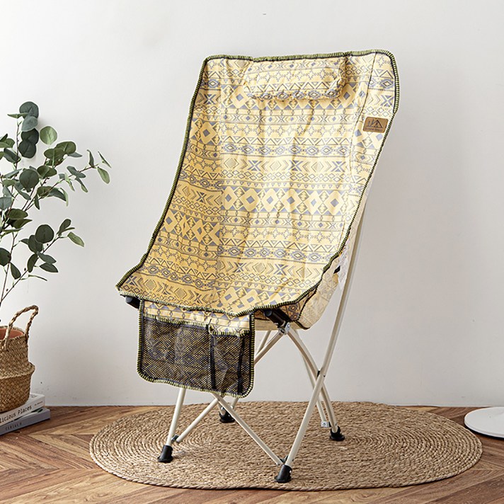 
                                                        [쿠팡수입] 아웃도어 포레스트 릴렉스 캠핑 체어 + 헤드 쿠션, 레몬, 1개
                                                    