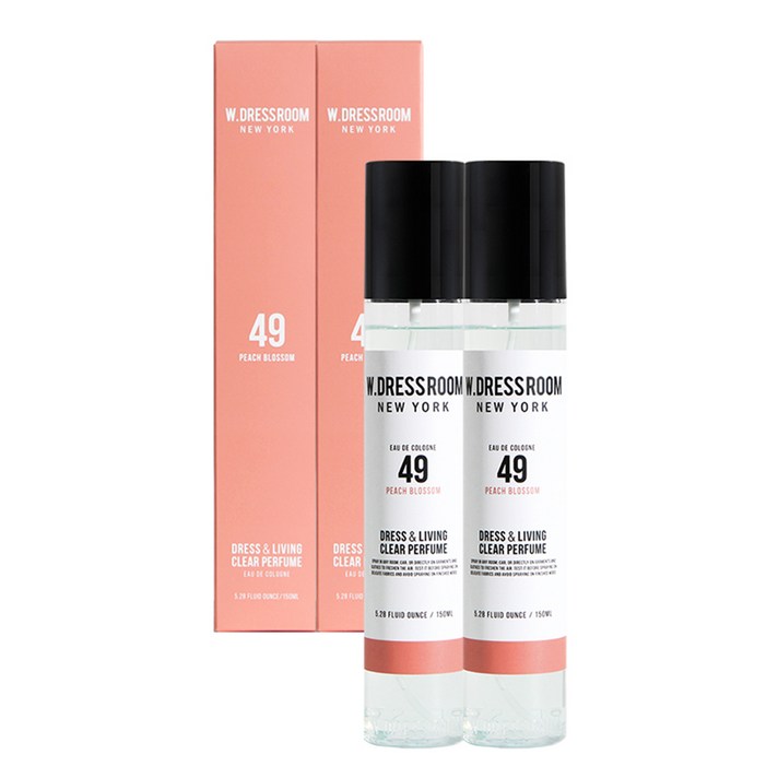 더블유드레스룸 드레스퍼퓸 150ml, No.49 피치블러썸, 2개
