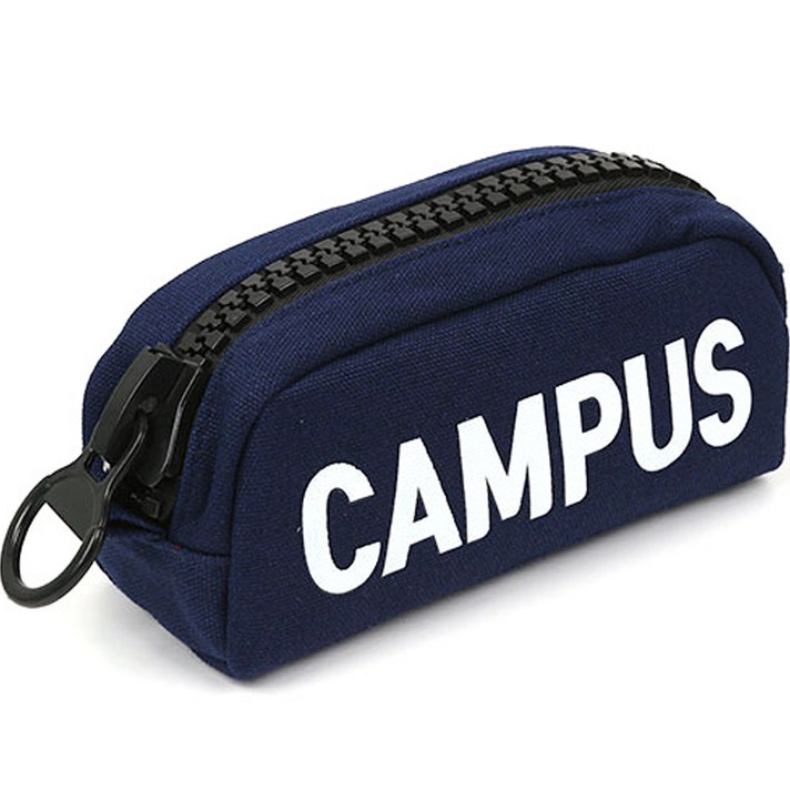포포팬시 캠퍼스 왕지퍼 펜파우치, 네이비, 1개