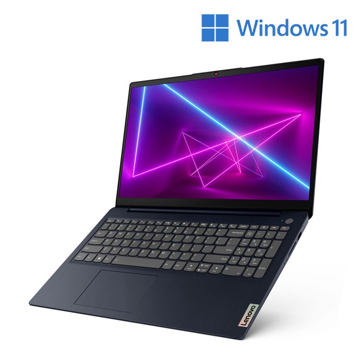 레노버 2021 IdeaPad Slim3 15.6, ABYSS BLUE, 코어i3 11세대, 256GB, 12GB, WIN10 S, 82H800PVKR