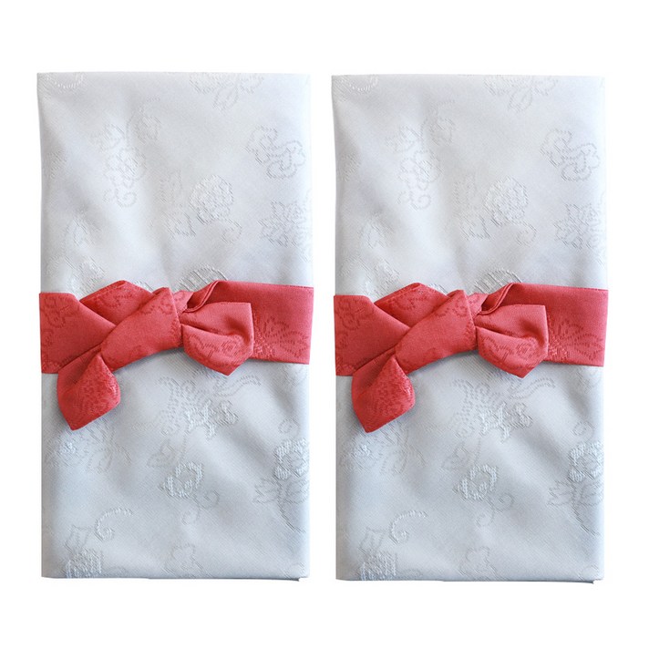 프리저브드 한복 현금 예단봉투, 그레이 레드, 2개