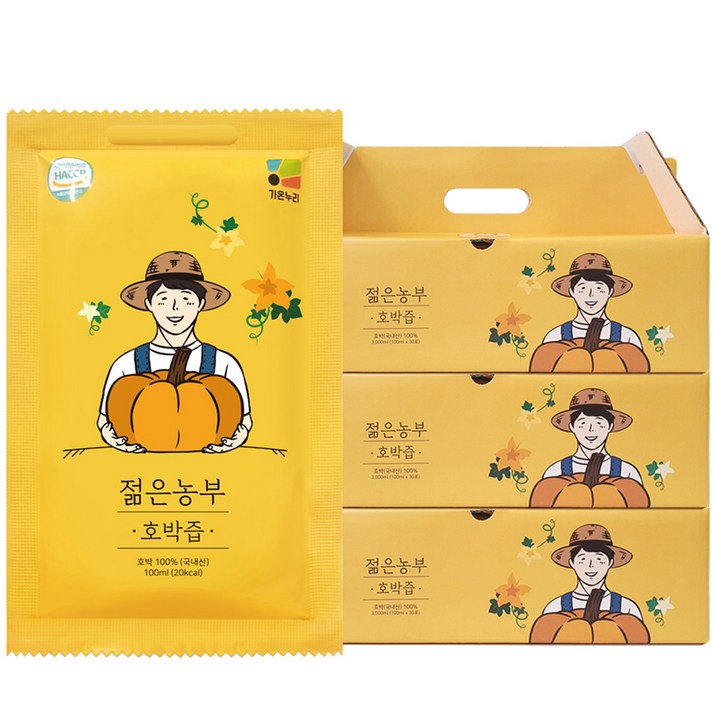 젊은농부 호박즙, 3000ml, 3개