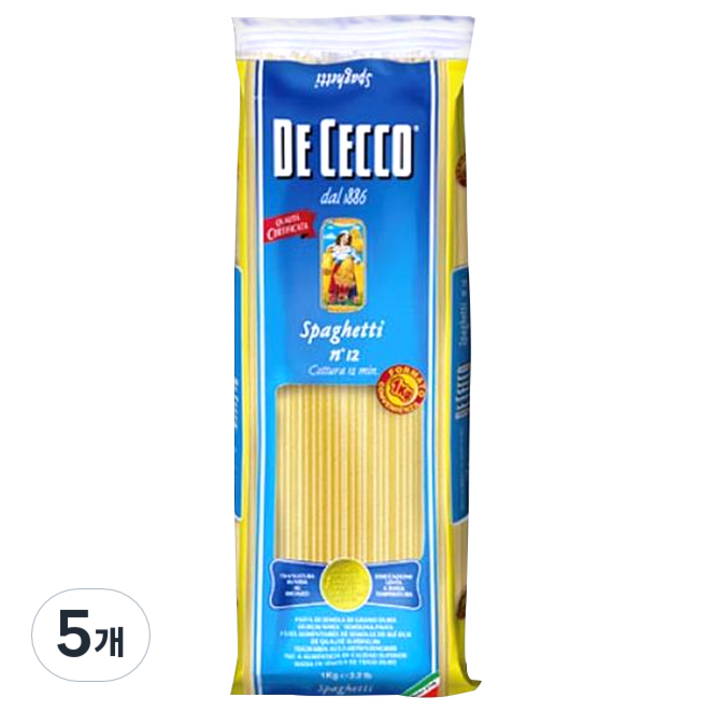 데체코 스파게티, 1kg, 5개