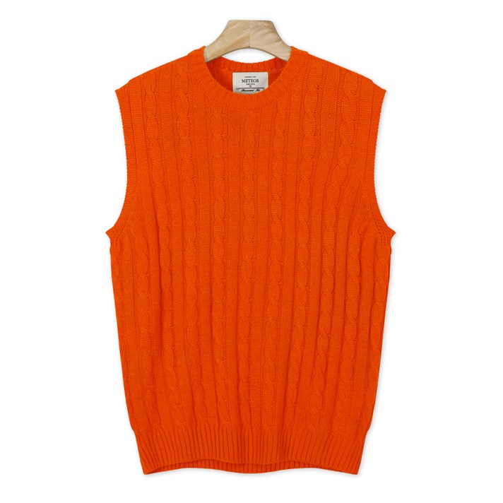 레이먼 남성용 히비 꽈배기 라운드 니트