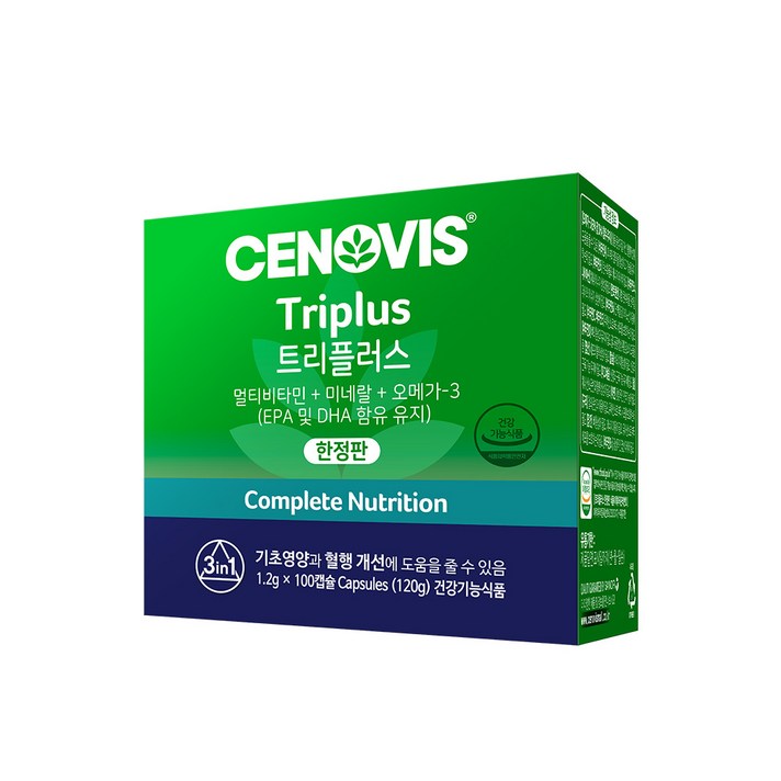 세노비스 트리플러스 멀티비타민미네랄 오메가3, 100정, 1개