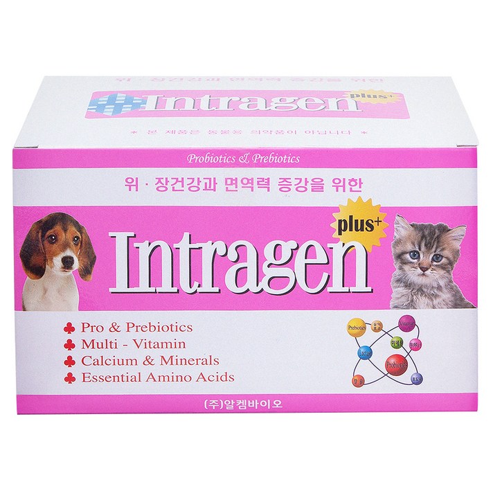 인트라젠 플러스 분말 반려동물 영양제, 100개입