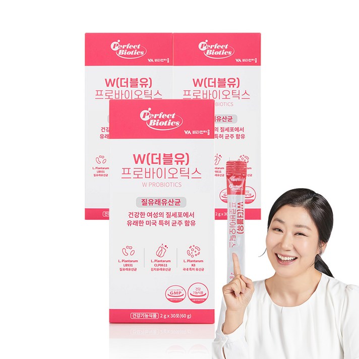  비타민마을 퍼펙트바이오틱스 W 프로바이오틱스, 60g, 3개 