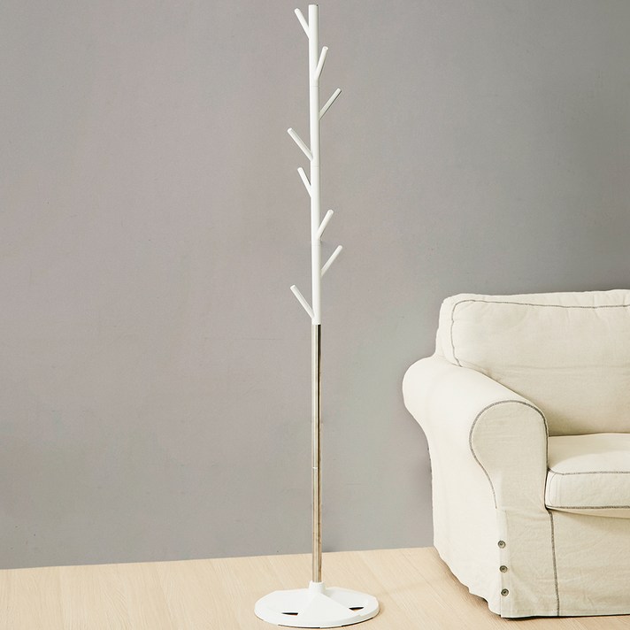 코멧 심플한 나무형 스탠드 옷걸이