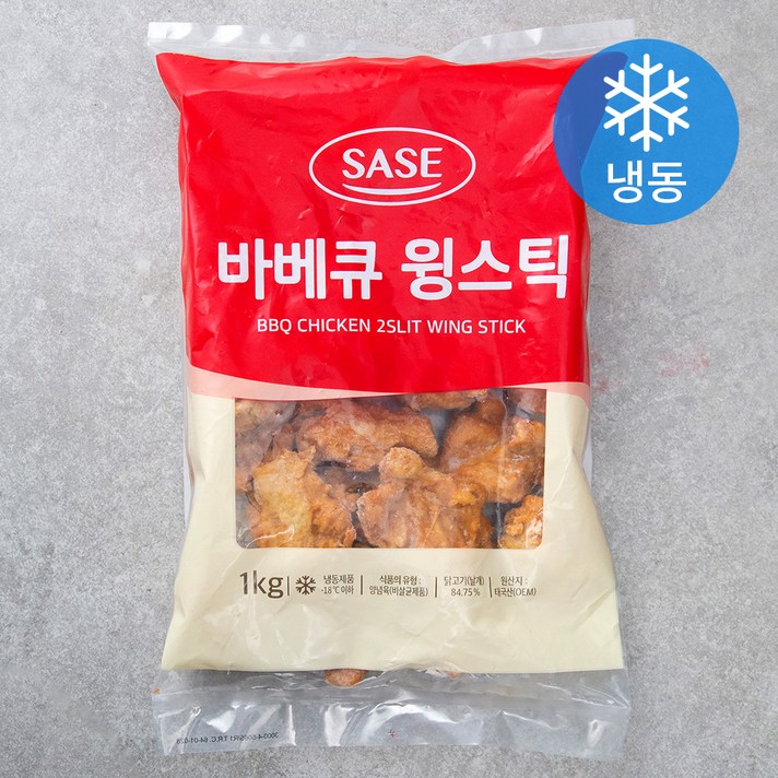 
                                                        사세 바베큐 윙 스틱 (냉동), 1kg, 1개
                                                    