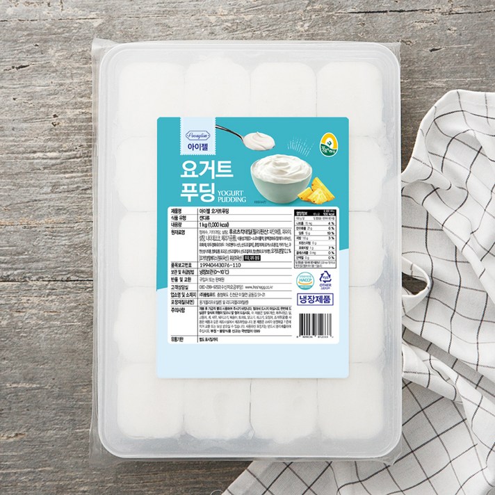 풍요한아침 아이젤 요거트푸딩, 1kg, 1개