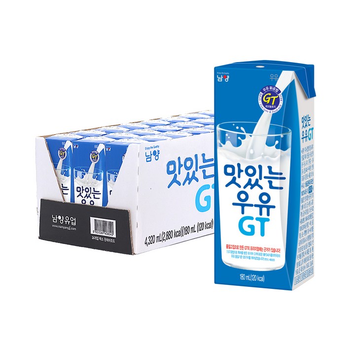 맛있는 우유 GT, 180ml, 24개