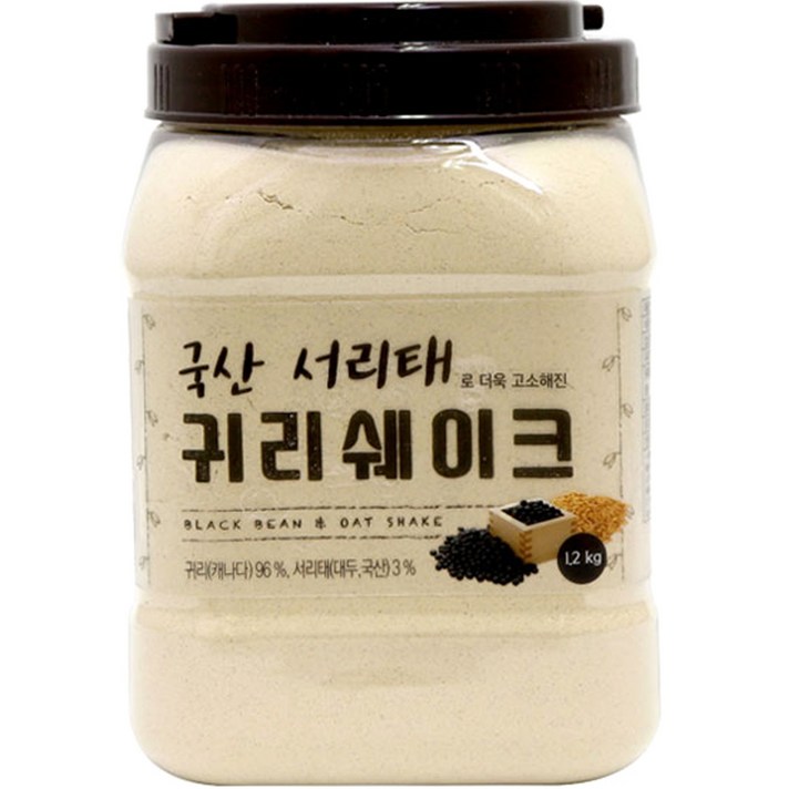  태광선식 국산서리태로 더욱 고소해진 귀리쉐이크, 1.2kg, 1개 