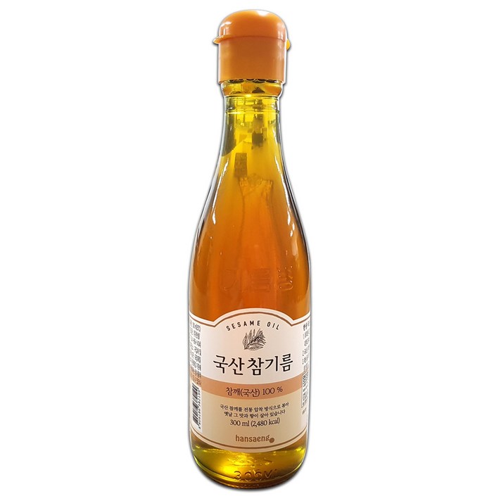 한생 국산 참기름, 300ml, 1개