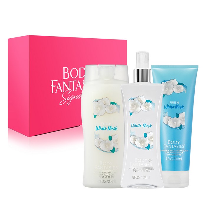 바디판타지 대용량 바디 3종세트 프레시 화이트 머스크, 1세트