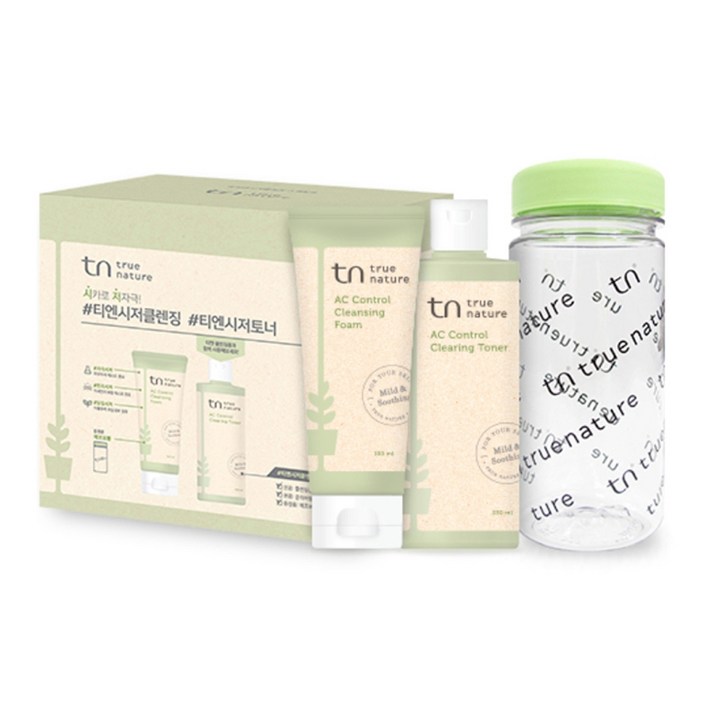 티엔 시저 클렌징 스페셜팩 AC 클렌징폼 100ml + AC 토너 230ml + 에코보틀, 1세트