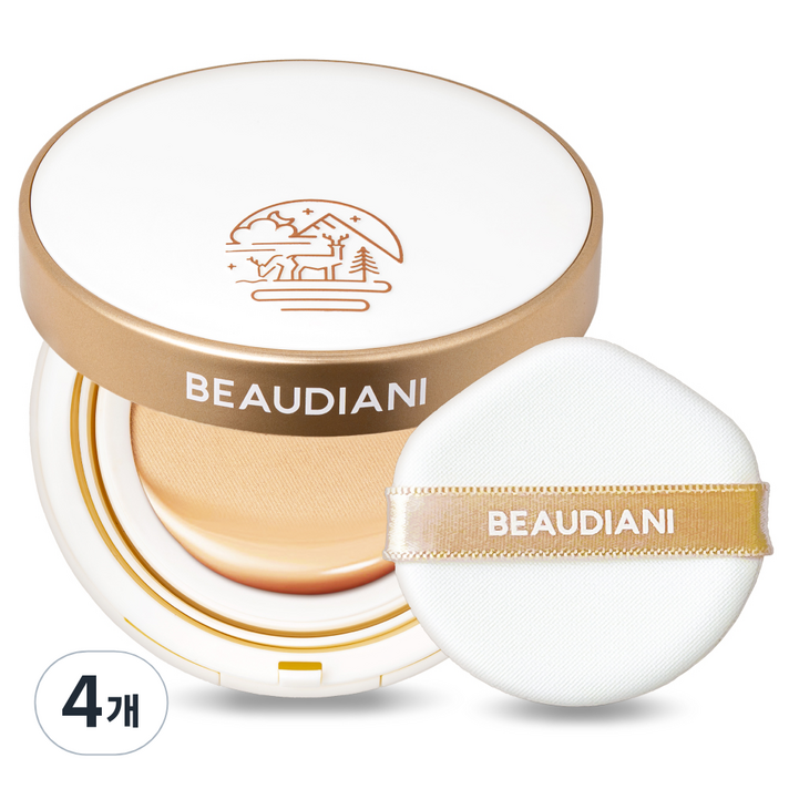 뷰디아니 메쉬 글로우 업 쿠션 파운데이션 12g, 1호내추럴커버데일리, 4개