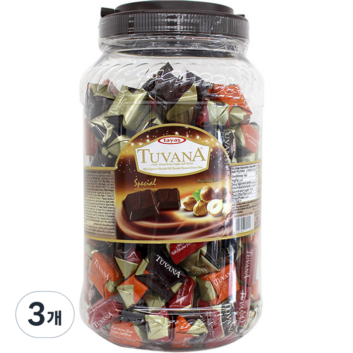  타야스 투바나 초콜렛, 1.6kg, 3개 
